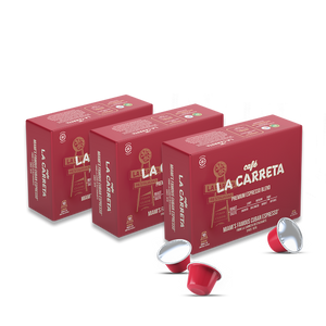 Café La Carreta Nespresso Original Line Compatible Capsules - 3 Packs of 10 Capsules