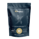 Load image into Gallery viewer, Navy 1 lb bag of Mazzucco Italian espresso ground coffee, light-medium roast, front view
